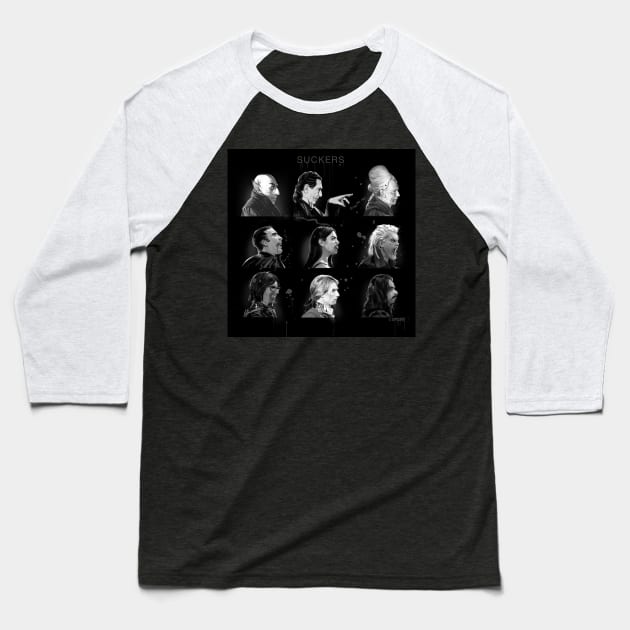 Suckers BW Baseball T-Shirt by spacelord